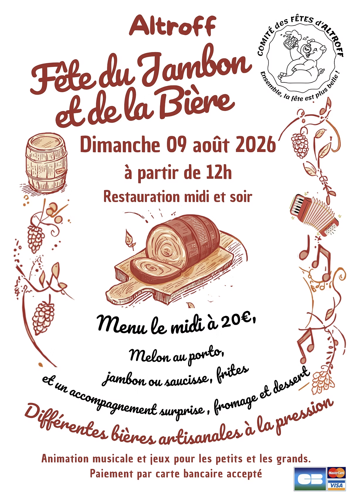 Affiche de l'actualité « Fête du Jambon et de la Bière »